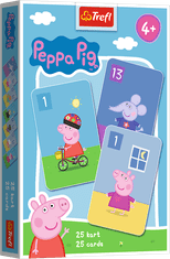 Trefl Črni Peter Peppa Pig - družabna igra - karte v škatli 6x9cm