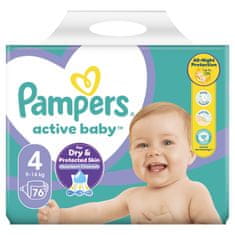 Pampers plenice Active Baby 4 Maxi, 76 kosov