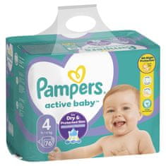 Pampers plenice Active Baby 4 Maxi, 76 kosov