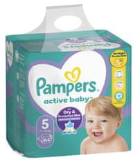 Pampers plenice Active Baby 5 Junior (11-16 kg) 64 kosov