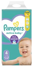 Pampers plenice Active Baby Mega Pack Velikost 4, 132 kosov, 9-14 kg