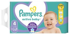 Pampers plenice Active Baby Mega Pack Velikost 4, 132 kosov, 9-14 kg