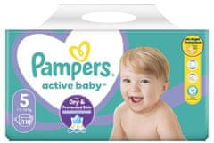 Pampers plenice Active Baby Mega Pack. velikost 5, 110 kosov, 11-16 kg