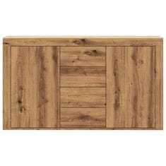 Vidaxl Sideboard artisian hrast 120x36x69 cm konstruiran les