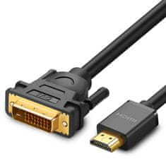 Ugreen Dvosmerni kabel HDMI - DVI 2 m črn