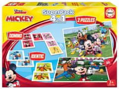 Educa Komplet igre 4v1 Mickey in prijatelji