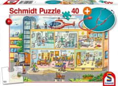 Schmidt Puzzle Otroška bolnišnica 40 kosov + otroški stetoskop