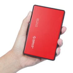 Orico Običajna zunanja različica diska Orico SSD/HDD 2,5", SATA III (rdeča)