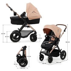 Kinderkraft Otroški voziček MOOV 2 AIR 3IN1 2024 Sand Beige