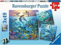 Ravensburger Sestavljanka Oceanske živali 3x49 kosov