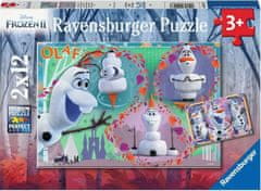 Ravensburger Sestavljanka Ledeno kraljestvo 2: Zaljubljeni Olaf 2x12 kosov