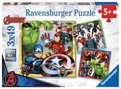 MARVEL RAVENSBURGER Puzzle Avengers 3x49 kosov