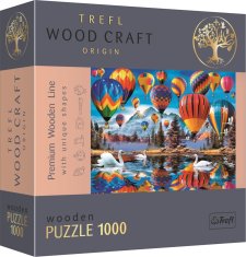 Trefl Wood Craft Origin Puzzle Barvni baloni 1000 kosov