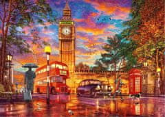 Ravensburger Puzzle Sončni zahod na parlamentarnem trgu, London 1000 kosov