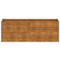 Vidaxl Vrtna visoka greda 196x50x69 cm corten jeklo