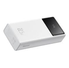 BASEUS Powerbank Baseus Star-Lord 30000 mAh, USB, USB-C, 22,5 W (bela)