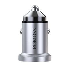 Romoss Avtomobilski polnilnik Romoss AU420T, USB-C + USB, PD + QC 20 W (srebrn)