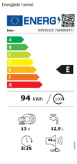 Beko Vgradni pomivalni stroj DIN35320