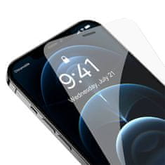 BASEUS Baseus Crystal Kaljeno steklo 0,3 mm za iPhone 12 Pro Max (2 kosa)