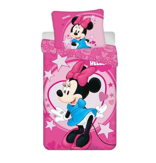 Jerry Fabrics Vključeno perilo Minnie Hello micro Poliester - mikrovlakna, 140/200, 70/90 cm