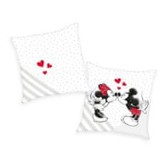 Herding Vzglavnik Mickey in Minnie love velur Poliester - Velur, 40/40 cm