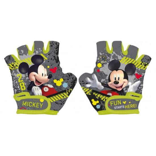 Disney SEVEN Kolesarske rokavice Mickey sive 70 % poliester, 30 % elastan, UNI 5 tekem 3 - 9 let