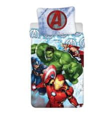 Jerry Fabrics Vključeno platno Avengers Heroes Bombaž, 140/200, 70/90 cm