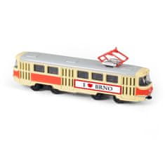 Kovinski češki retro tramvaj 16 cm BRNO