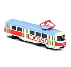 Kovinski češki retro tramvaj 16 cm BRNO