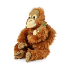 Plišasti orangutan z dojenčkom 28 cm EKOLOŠKO PRIJAZNO