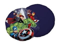 Jerry Fabrics Oblikovana blazina iz poliestra v obliki mikroplusha Avengers Heroes, premer 40 cm