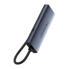 BASEUS Baseus UltraJoy Series Lite 4-portno vozlišče (Type-C na USB3.0*4+Type-C 5V) (sivo)