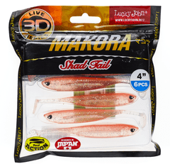 LUCKY JOHN 3D Makora Shad Tail 4" barva 002 6 kosov