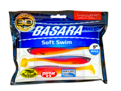 LUCKY JOHN 3D Basara Soft Swim 5" barva PG02 - 4 kosi