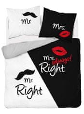 Detexpol Francosko posteljno perilo Mr Right Cotton, 220/200, 2x70/80 cm