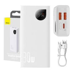 BASEUS Powerbank Baseus Adaman2 10000mAh, 2xUSB, USB-C, 30W (bela)