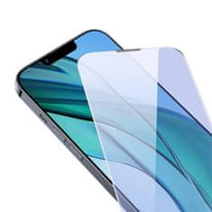 BASEUS Baseus Crystal Kaljeno steklo proti modri svetlobi in prahu 0,3 mm za iPhone 14 Plus/13 Pro Max (2 kosa)