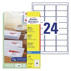 Avery Zweckform Etikete zweckform j8159 63,5x33,9mm 1/25