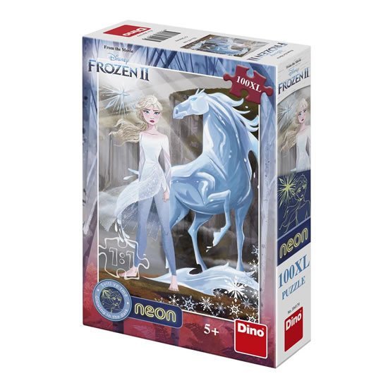 Dino FROZEN II 100XL neonska sestavljanka NOVO