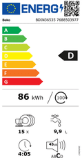 Beko Vgradni pomivalni stroj BDIN36535