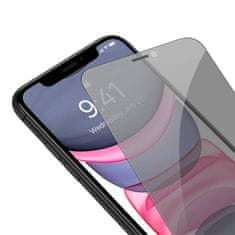 BASEUS Baseus Crystal Privacy Protection Kaljeno steklo 0,3 mm za iPhone 11/XR