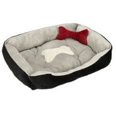 MG Dog Bed ležišče za pse in mačke 60x45cm, siva črna