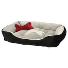 MG Dog Bed ležišče za pse in mačke 60x45cm, siva črna