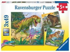 Ravensburger Sestavljanka Prazgodovinski vladarji 3x49 kosov