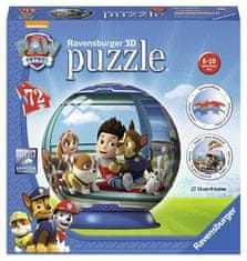 Ravensburger Tlapková Patrola puzzleball, 3D, 72 kosov