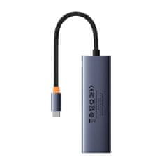 BASEUS Vozlišče 4v1 Baseus UltraJoy USB-C na USB 3.0 (vesoljsko siva)