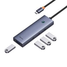 BASEUS Vozlišče 4v1 Baseus UltraJoy USB-C na USB 3.0 (vesoljsko siva)