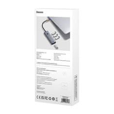 BASEUS Vozlišče 4v1 Baseus UltraJoy USB-C na USB 3.0 (vesoljsko siva)