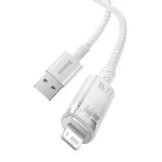 BASEUS Kabel za hitro polnjenje Baseus USB-A z Lightning Explorer Series 2 m, 2,4 A (bela)