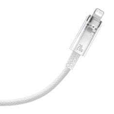 BASEUS Kabel hitro napajalnik Baseus USB-C do Lightning Explorer Series 2m, 20W (biały)